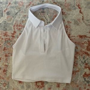 White halter tank